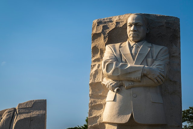 Statue of Martin Luther King.
