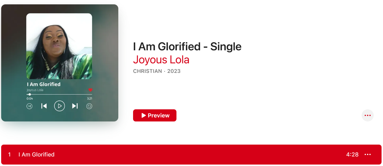 I Am Glorified - Apple Music