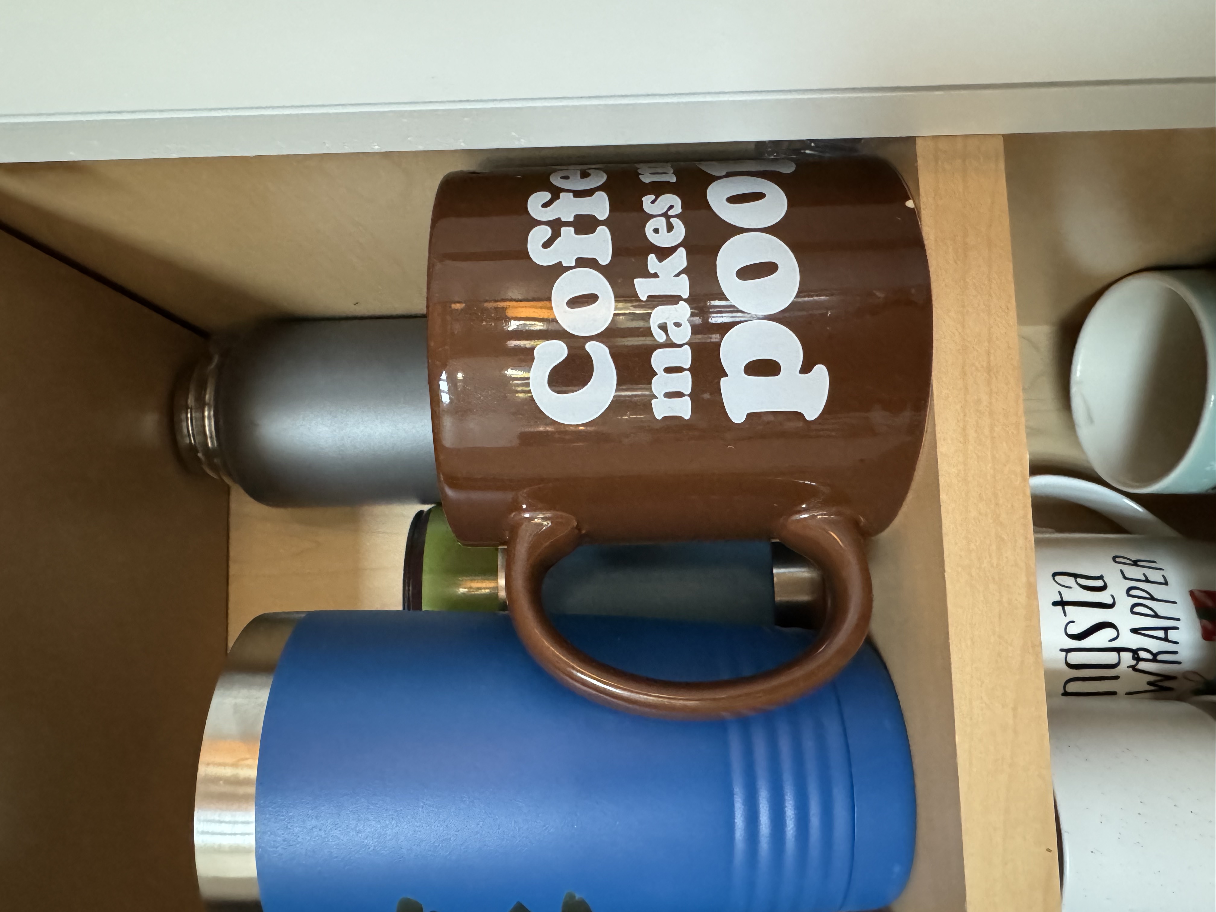 coffee makes me poop mug