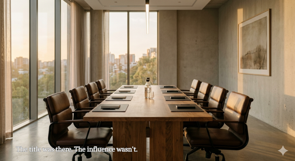 Minimalist conference room