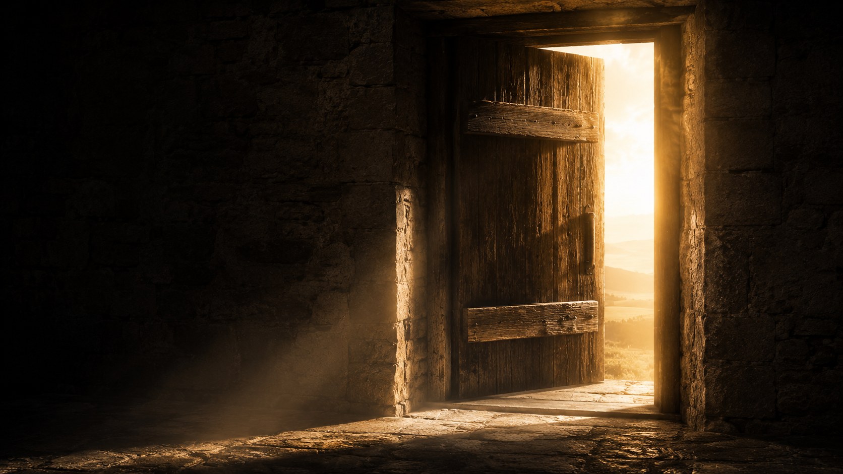 Light pushing back deep shadows in a doorway: what the Bible says about demons