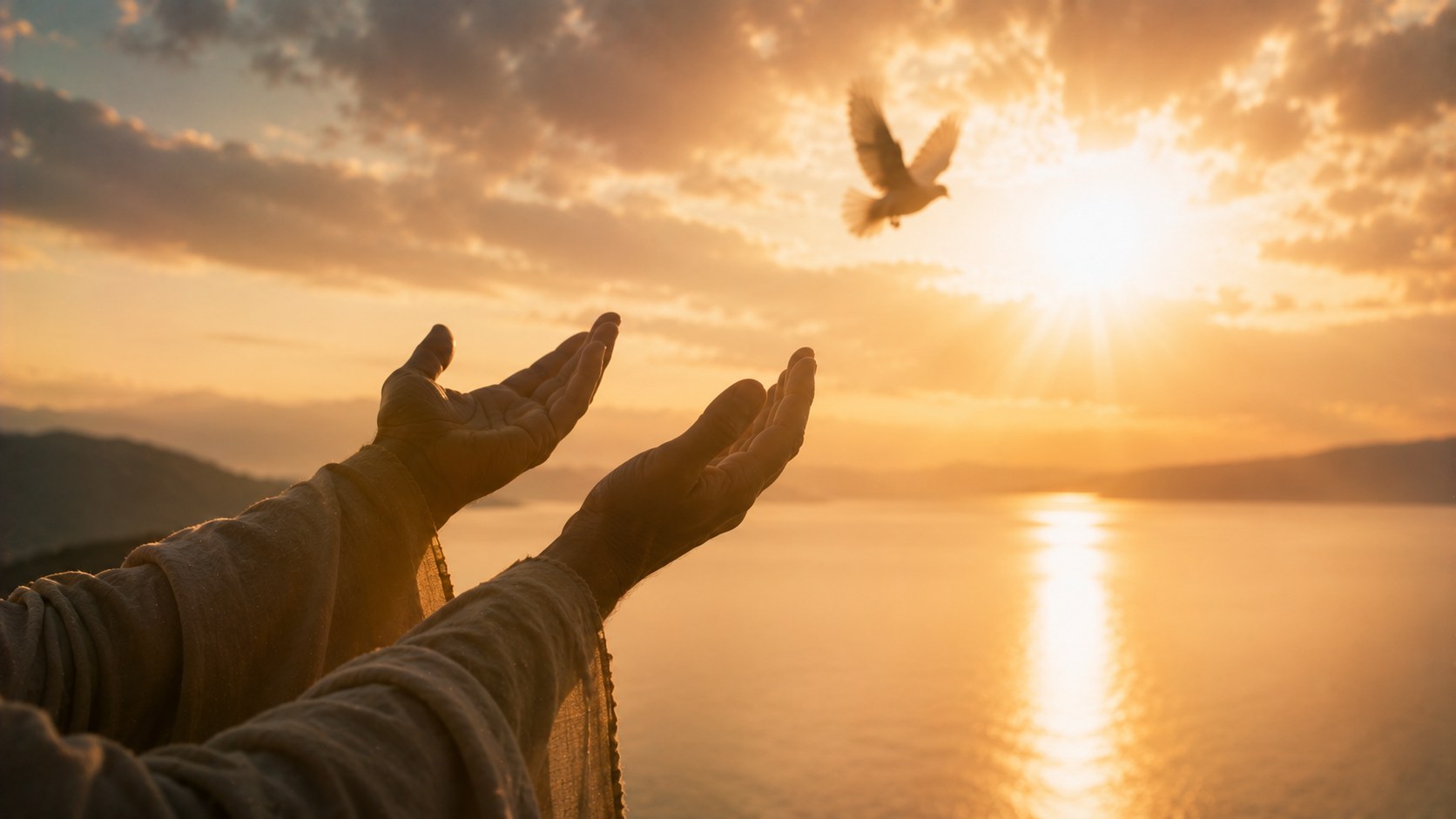 Two hands releasing something into the light, bible verses about forgiveness