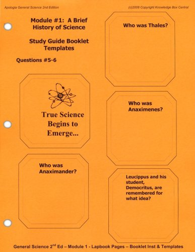 Apologia Exploring Creation With General Science 2nd Edition Lapbook ...