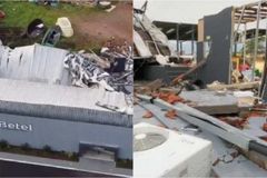 Vendaval derruba templo de igreja; Prejuízo é superior a R$ 1 milhão