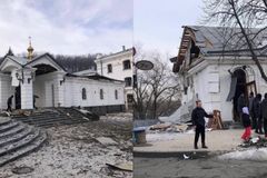 Bomba russa atinge igreja ortodoxa na Ucrânia