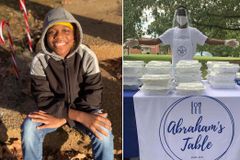 Menino com doença rara escolhe como presente alimentar moradores de rua por 1 ano