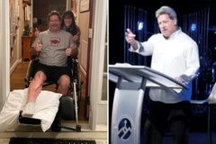 Pastor prega em pé pela 1ª vez após sobreviver a atropelamento: ‘Deus é bom o tempo todo’