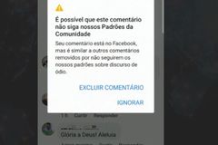 'Glória a Deus': frase é censurada pelo Facebook; ANAJURE reage