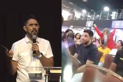 Petista interrompe culto, manda pastor "calar a boca" e agride diáconos