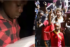 Vídeo: criança chora de alegria ao receber Bíblia de missionário