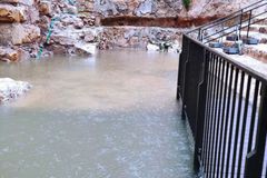 No inverno seco de Jerusalém, antigas piscinas do rei Herodes se enchem por chuvas
