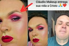 Maquiador Cláudio Makeup anuncia conversão a Deus