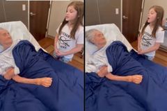 Menina louva em últimos suspiros de avó que levou toda família a Jesus