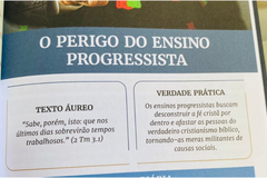 Lição bíblica sobre 'o perigo do ensino progressista' é atacada