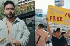 Yudi faz evangelismo de rua com música e dança no Japão: \"Estão sedentos\"