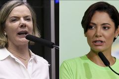 Em tom de ameaça, Gleisi acusa Michelle de 'manipulação da fé'