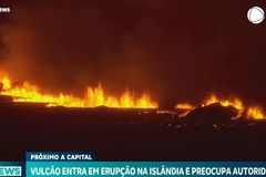 Vulcão inativo há 6.300 anos entra em erupção pela 4ª vez na Islândia