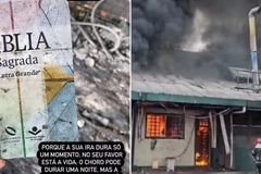 Bíblia fica intacta após incêndio em churrascaria em Manaus: \"Tudo tem um propósito\"