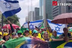 \"O Brasil não é antissemita\": manifestação na Paulista é marcada por apoio a Israel