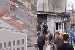 Cristãos fazem mutirão para reconstruir parte de igreja incendiada em SP