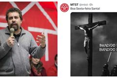 MTST de Guilherme Boulos zomba da crucificação: ‘bandido morto’