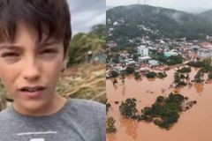 Menino sobrevive em cima de árvore após ser arrastado pela água no RS: \"3 dias sem comer\"