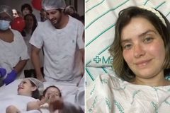 Em meio ao câncer, Camila Campos dá à luz louvando a Deus em hospital