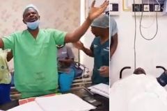 Vídeo mostra neurocirurgião em momento de adoração com paciente e enfermeiros