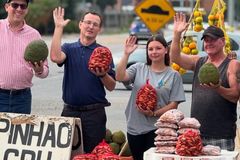Pastores levam família a Jesus enquanto compravam pinhão à beira da estrada em SC