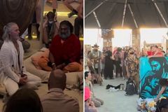 Evangelistas pregam em templo ocultista e levam pessoas a Jesus
