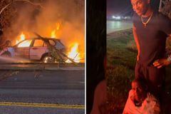 Jogador de futebol americano salva homem de acidente de carro nos EUA: ‘Jesus o protegeu’