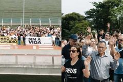 Igreja faz clamor em pontes de cidade de SC: \"Erguemos nossa voz contra o suicídio\"