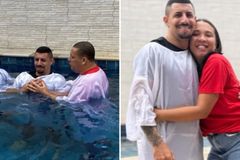 Marido aceita Jesus e é batizado após esposa orar por 11 anos: \"A promessa se cumpriu\"