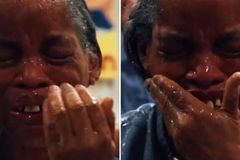 Idosa em cadeira de rodas ora para ser batizada e vê sonho realizado em prisão nos EUA