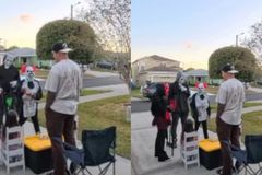 Evangelista faz ponto de oração em frente à sua casa no Halloween e leva vidas a Jesus