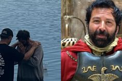 Ator de \"The Chosen\" é batizado em set de filmagem durante gravações