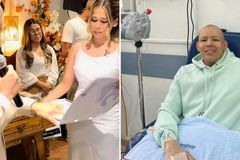 Noivo interrompe cerimônia de casamento e testemunha cura de câncer: \"Deus me fez vencer\"
