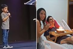 Menino jejua e ora pela saúde do pai e testemunha em igreja: ‘Deus respondeu’