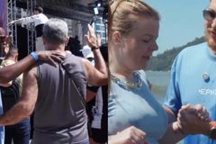 Missão faz festival evangelístico em praia de SC e leva pessoas ao batismo: \"Nova vida\"