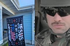 Militar é ordenado a remover bandeira \"Jesus é meu Rei\" de sua casa nos EUA