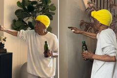 Idosa de 92 anos inspira ao orar e ungir a casa: ‘Temos paz em nosso lar’