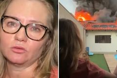 Cristã ora durante incêndio e fogo não atinge sua casa: \"Deus enviou anjos\"