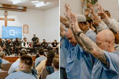 Jogadores da NFL pregam em prisão e levam mais 30 detentos a Jesus