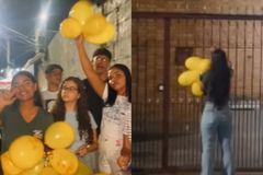Jovens deixam balões com mensagem evangelística em casas: “Jesus te ama”