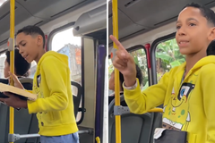 Menino impacta passageiros ao pregar em ônibus: ‘Jesus ainda acalma a tempestade’