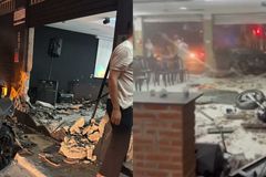 Bandido que fugia da polícia bate com carro em igreja e acaba aceitando Jesus