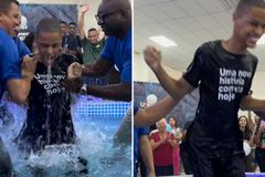 Autista emociona igreja ao festejar seu batismo: 'O amor de Cristo inclui todos'