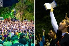 Multidão de universitários fazem culto ao ar livre em Fortaleza: “Fome e sede de Deus”
