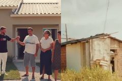 Igreja constrói casa para família que morava em barraco: ‘Levamos o amor de Jesus’