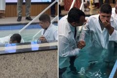 Pastor inspira ao ajudar jovem autista a se batizar: “O batismo é para todos”